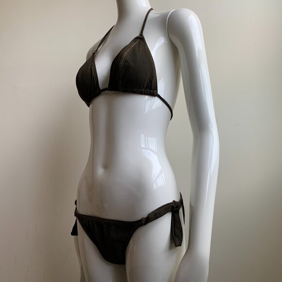 Billabong surf olive triangle bikini set - Picture 5 of 7